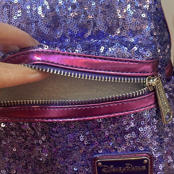 Disney Parks Loungefly Purple Potion Sequined Backpack - Picture 8 of 9